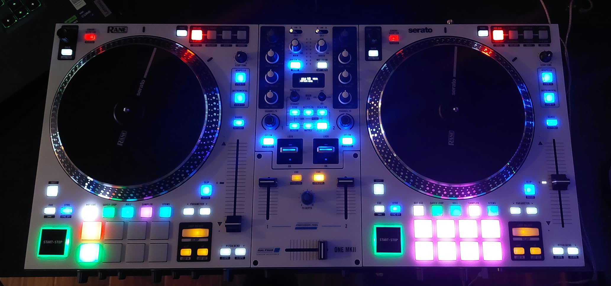 RANE SYSTEM ONE All-in-One Standalone Motorized DJ Controller with Engine DJ OS, Seamless Mixing on 2 Decks, Stems FX, Serato DJ Pro, XLR Outputs customer photo 1