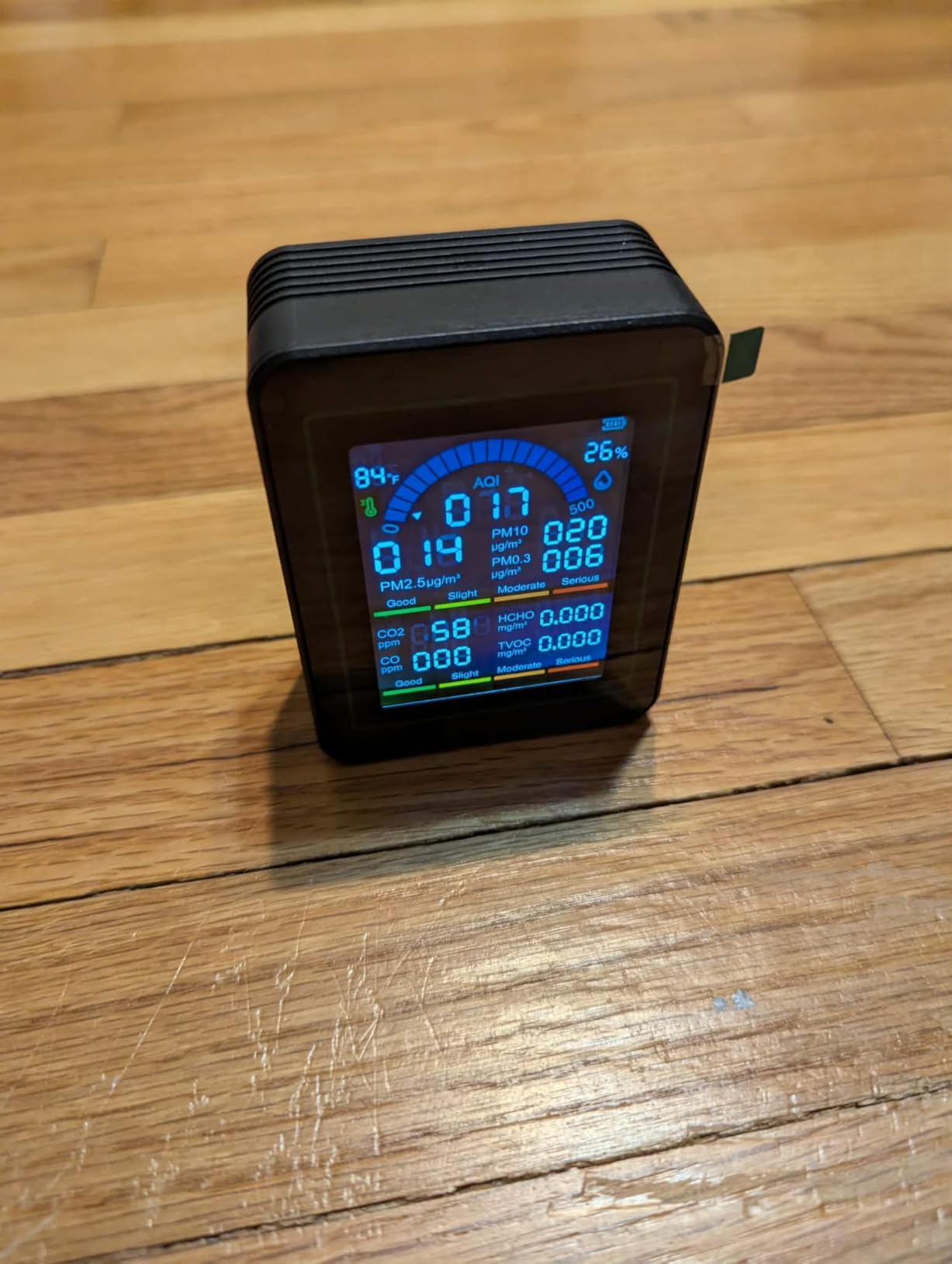 Air Quality Monitor Indoor, 10 in 1 Portable Smartair Quality Tester for CO2 | CO | TVOC | HCHO | Temp | AQI | PM0.3-1 Detection Hum for Home Cars Plants, Pets, Car, Hotel customer photo 2