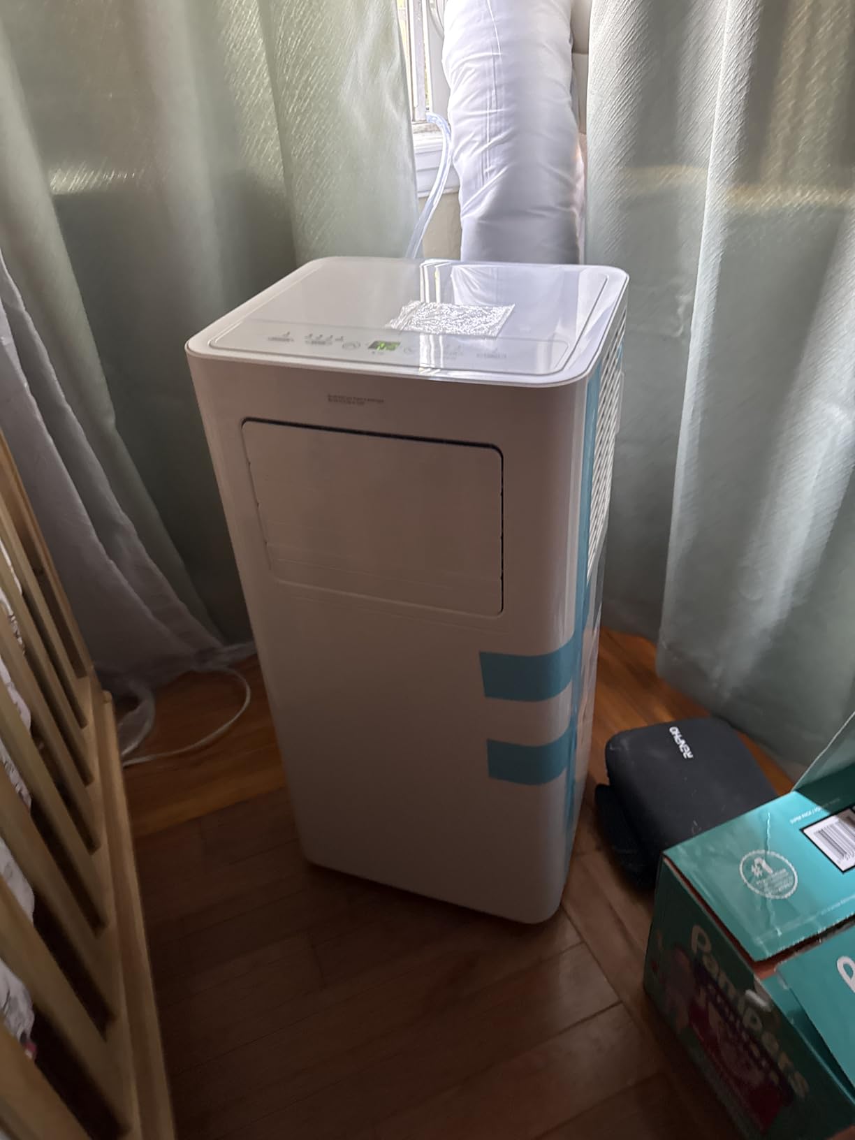 EUHOMY Portable Air Conditioners 10,000 BTU, 4-in-1 Air Conditioner Portable Up to 450 Sq.Ft. with Cool, Fan, Dehumidifier, Sleep, Portable AC Unit with LED Remote & 24H Timer, Installation Kits customer photo 2