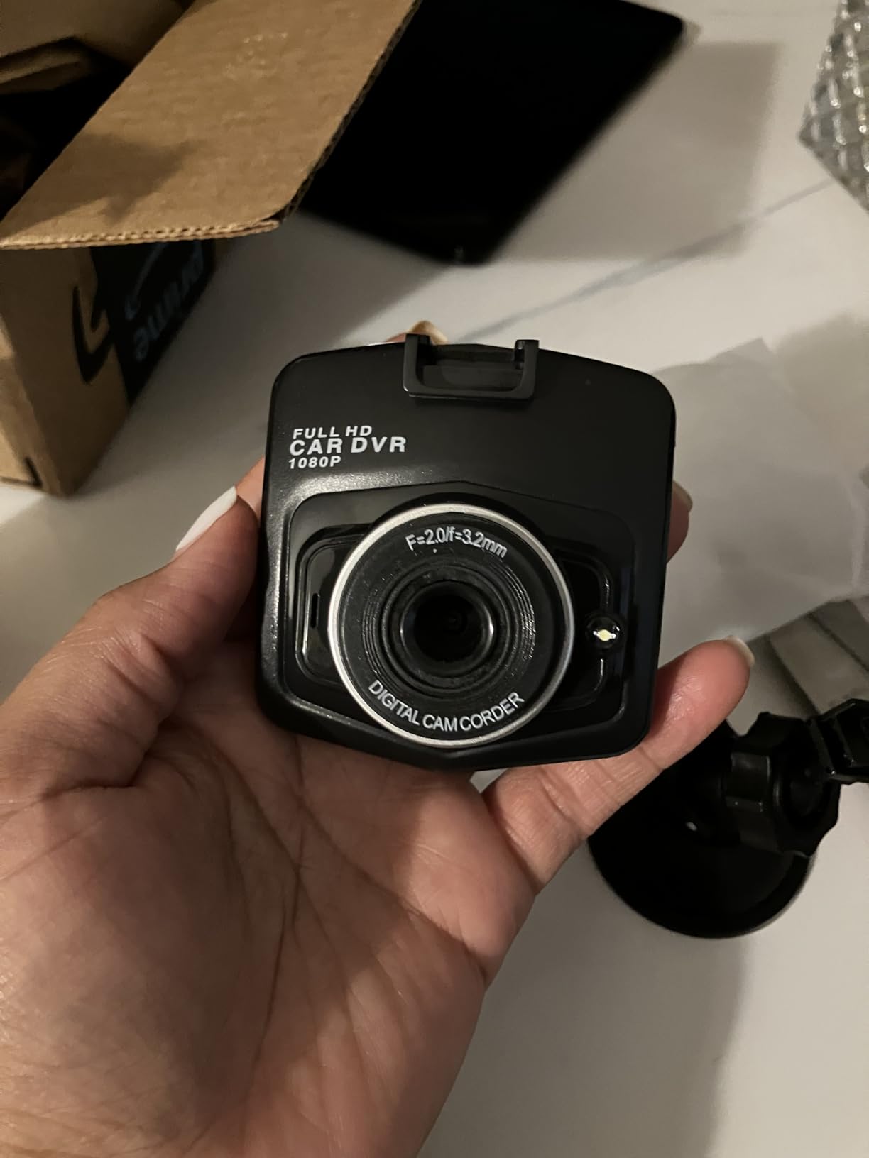 4 Channel 360° Dash Cam Front Rear Inside & Left Right,4K+1080P*3 FHD Car Camera,5GHz WiFi & App Control,8 IR Lamps Night Vision,24H Parking Mode,G-Sensor,Loop Recording,Includes 64GB SD Card customer photo 2