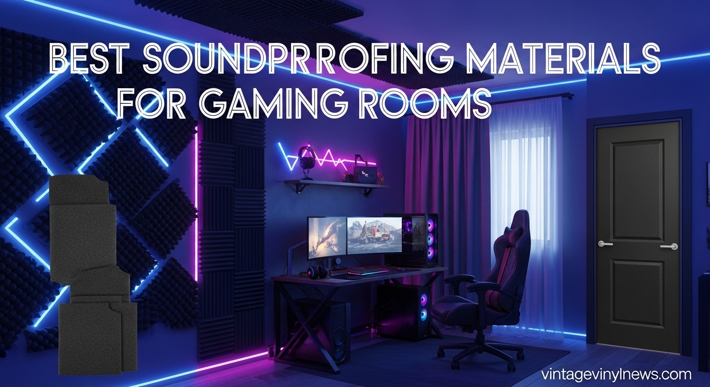 Best Soundproofing Materials for Gaming Rooms