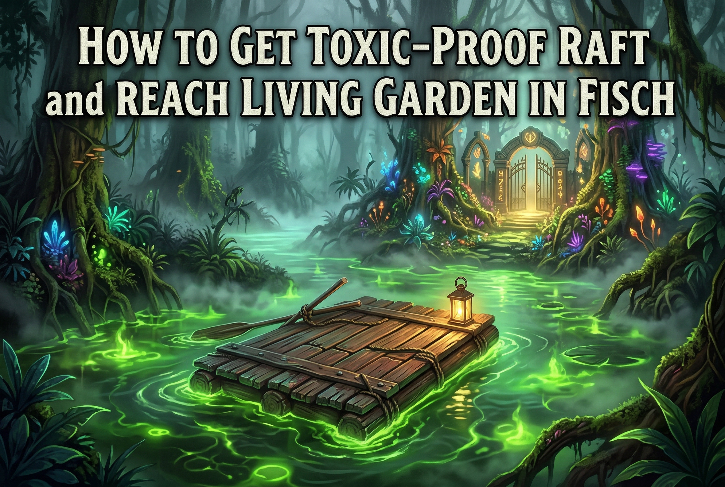 How to Get Toxic-Proof Raft and Reach Living Garden in Fisch