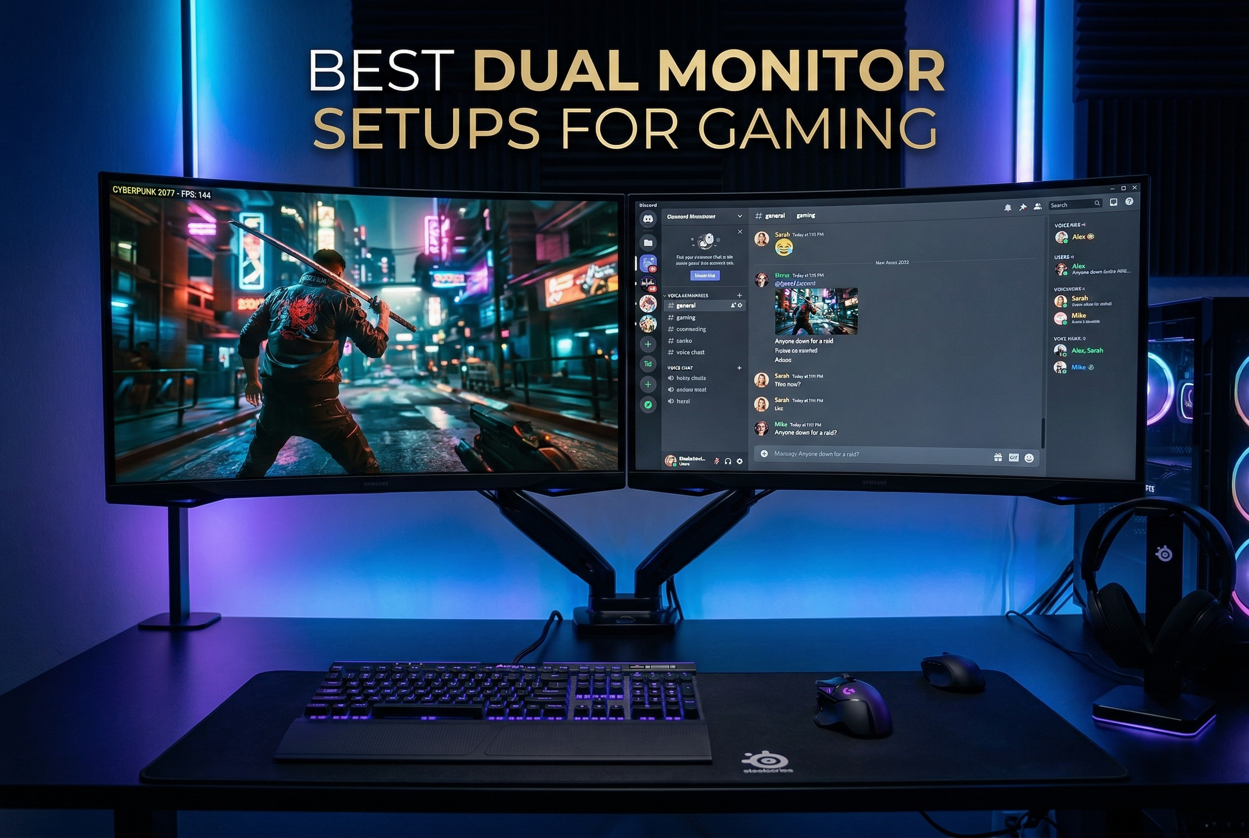 Best dual monitor setups for gaming