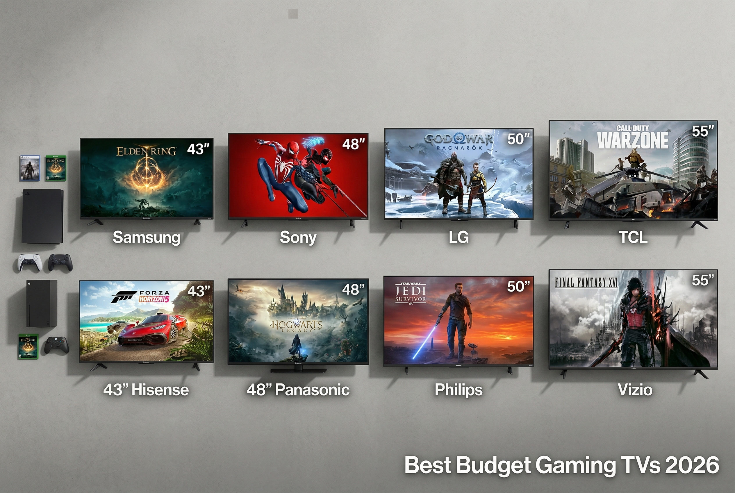 Best budget TVs for gaming under $500