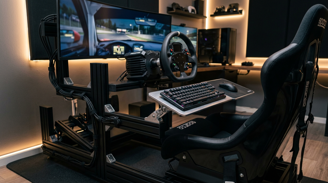 Best sim racing keyboard and mouse trays