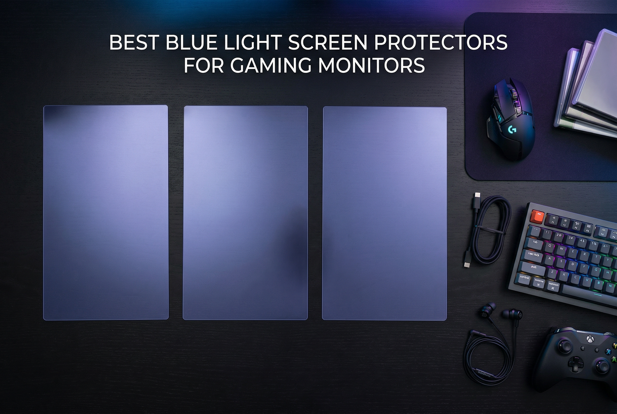 Best blue light screen protectors for gaming monitors