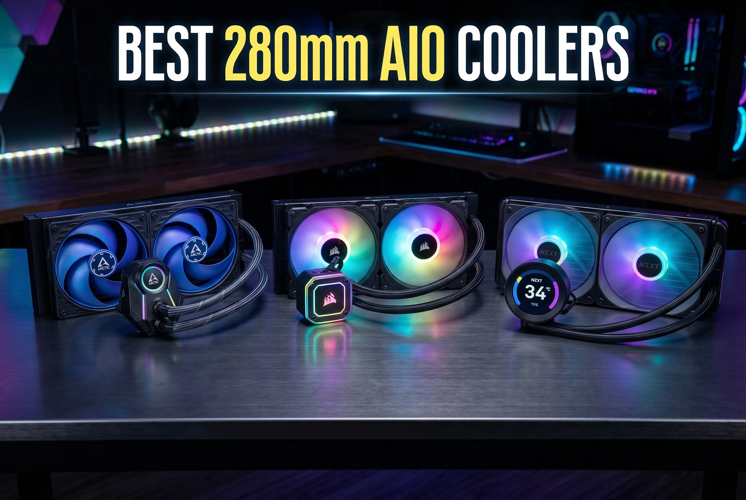 Best 280mm AIO coolers for gaming