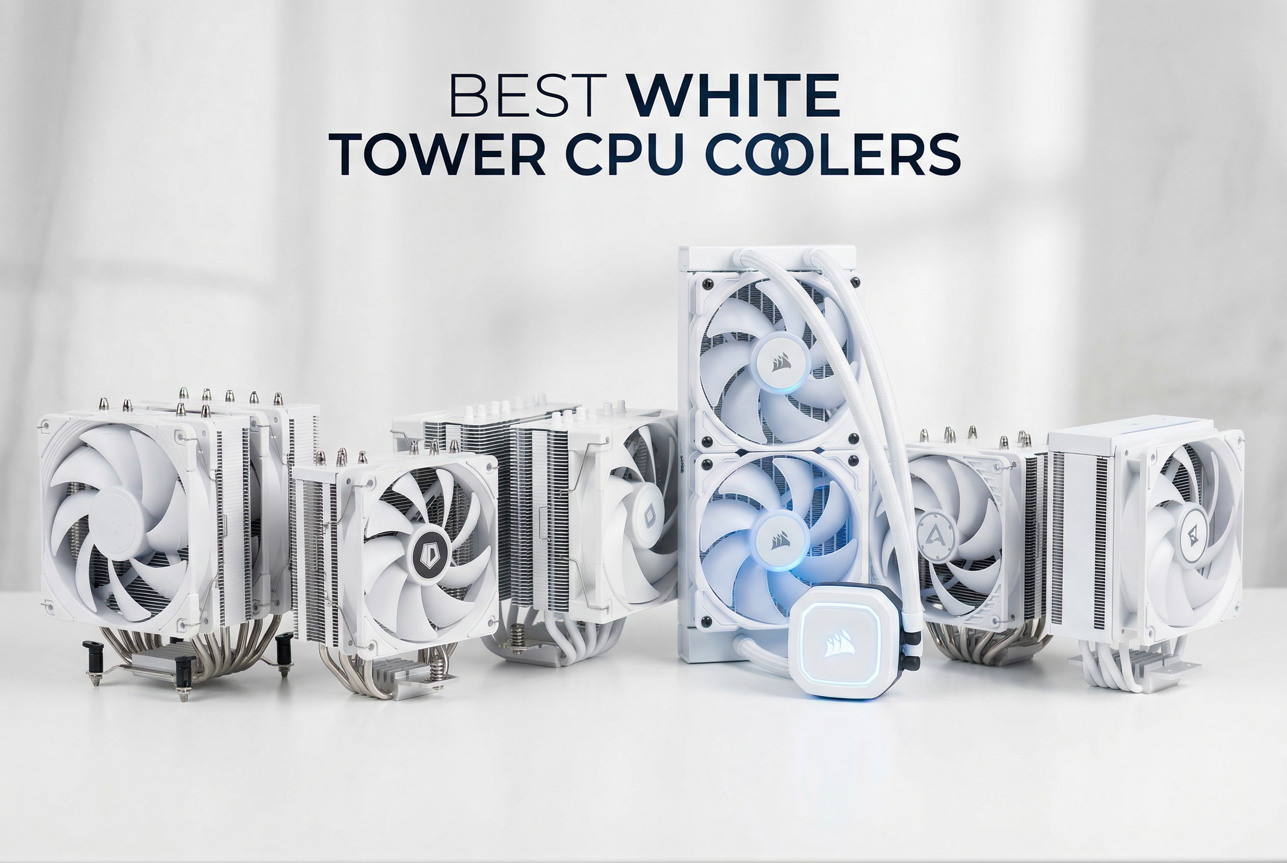 Best white tower CPU coolers for gaming builds