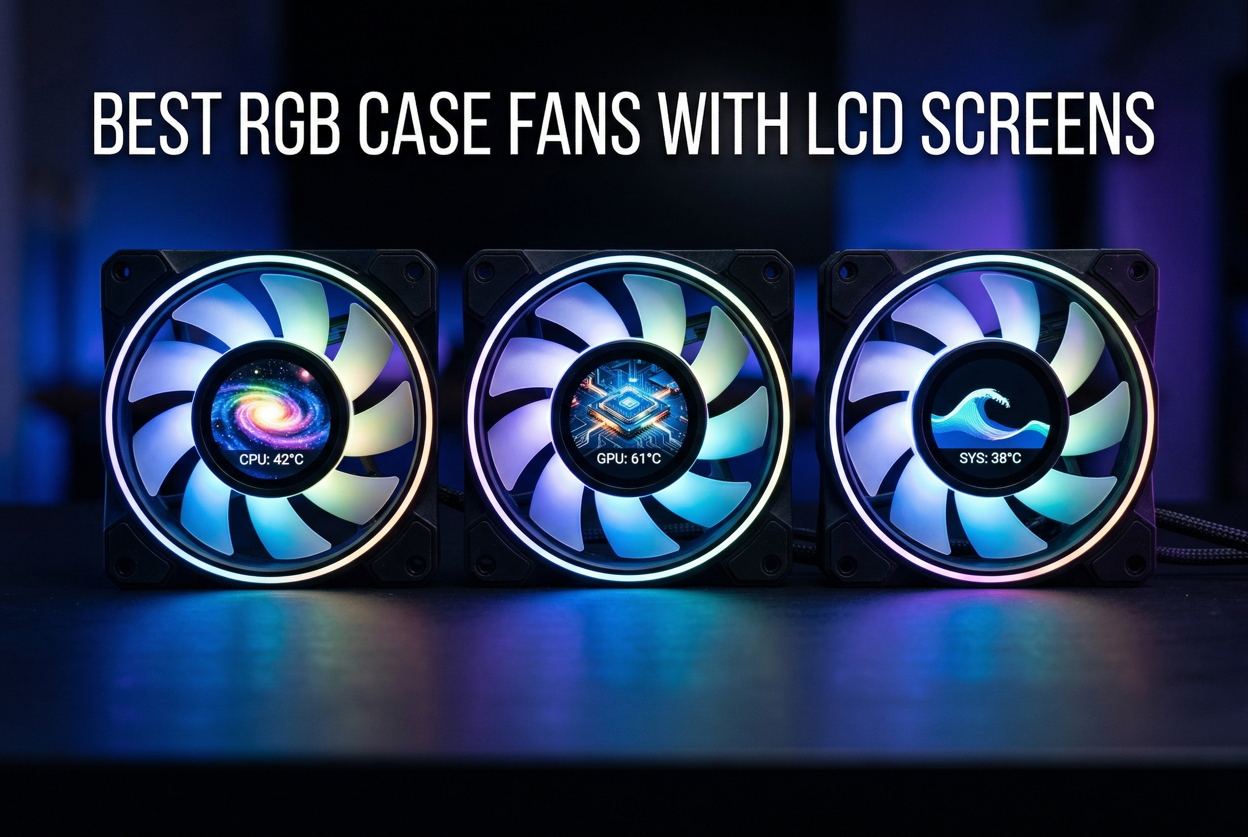 Best RGB case fans with LCD screens for gaming PCs