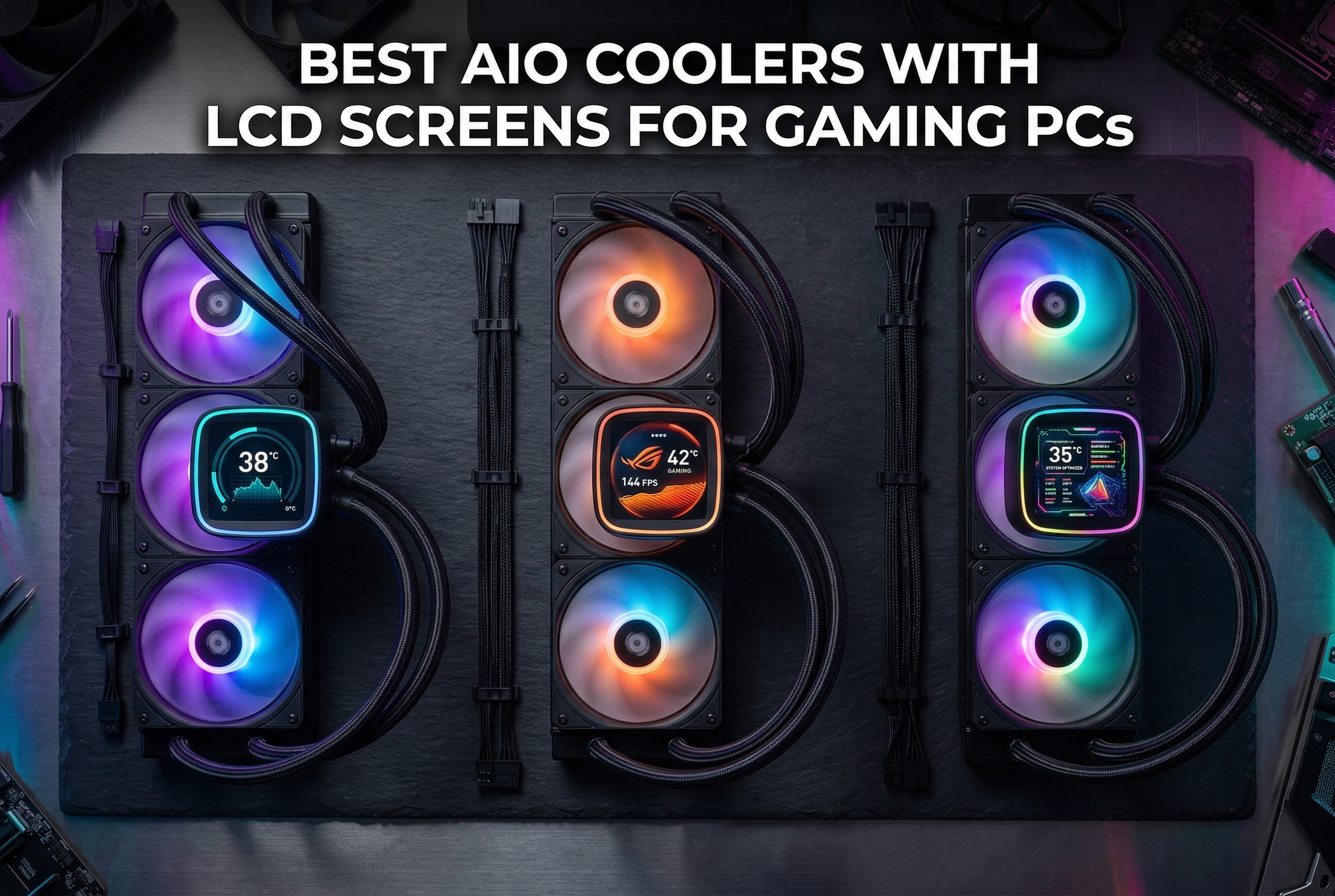 Best AIO coolers with LCD screens for gaming PCs