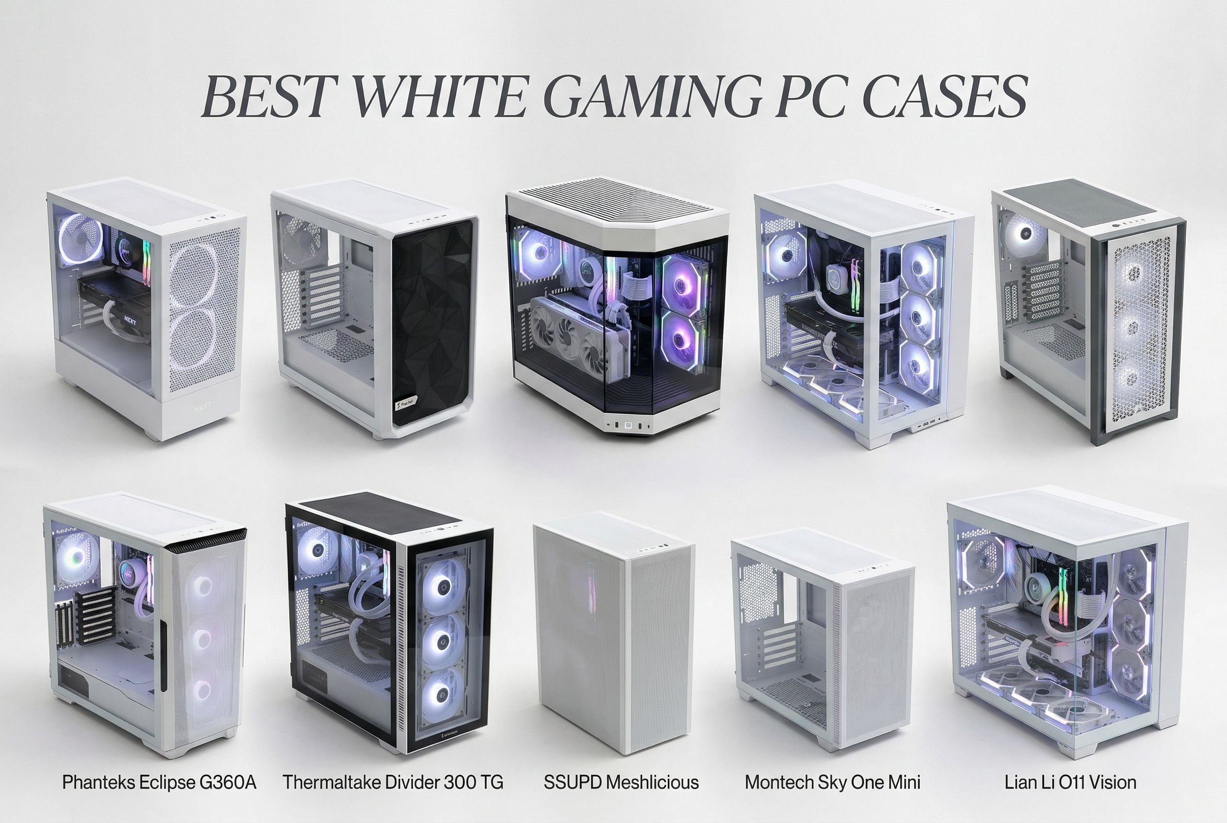 Best white gaming PC cases