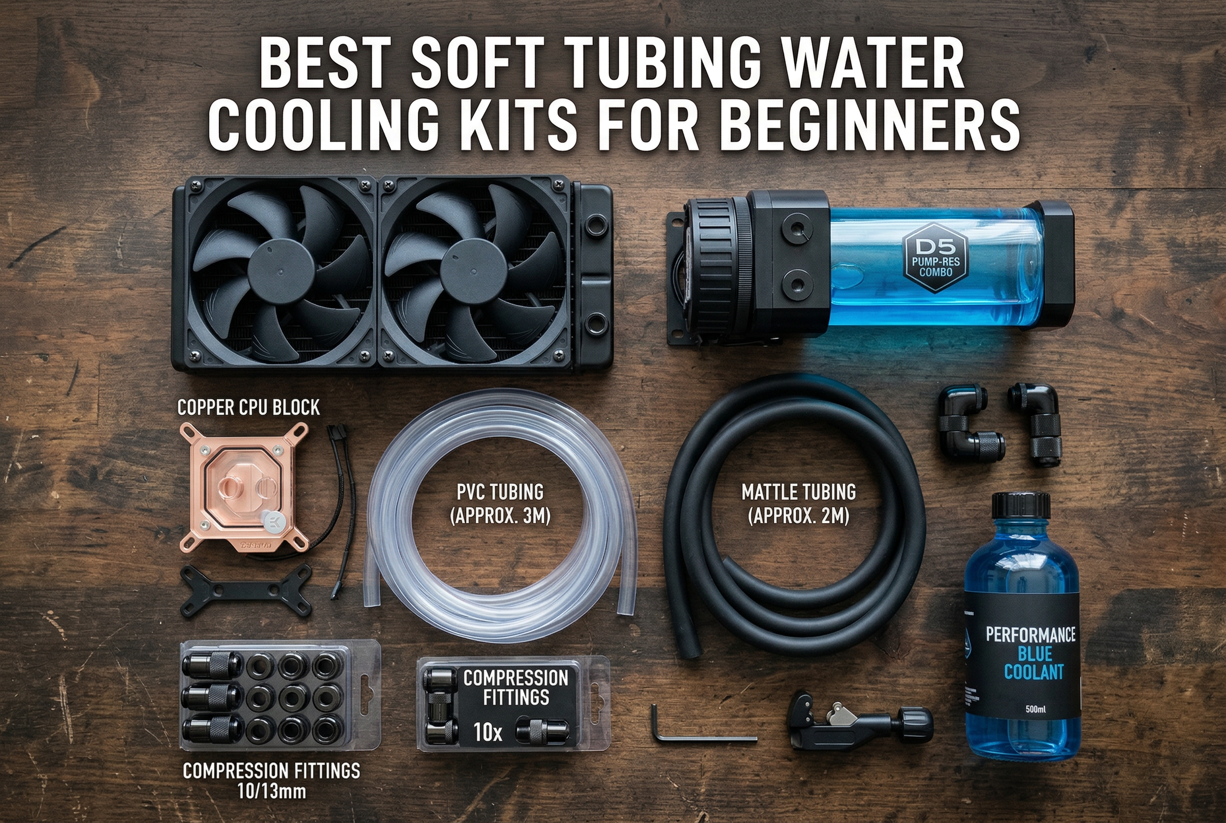 Best soft tubing water cooling kits for beginners
