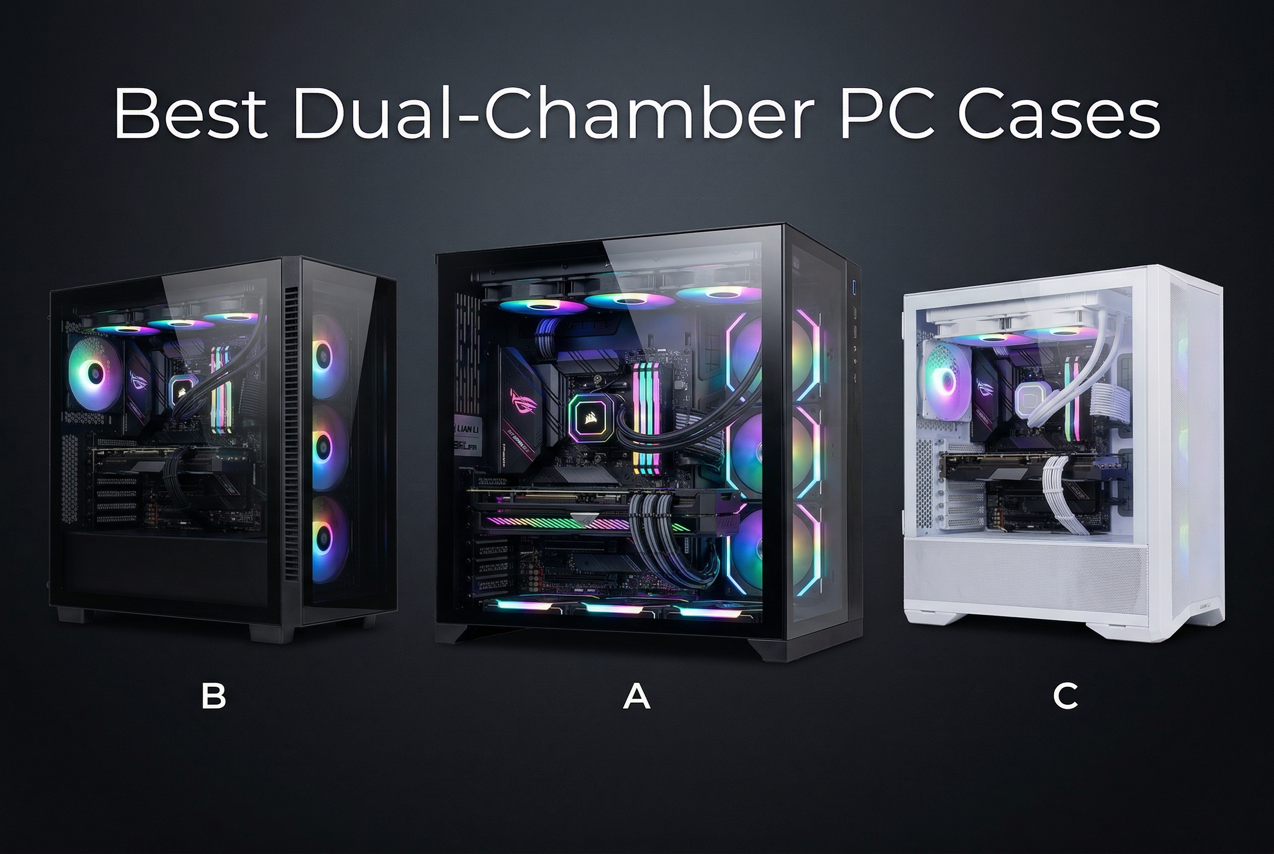 Best dual-chamber PC cases for gaming builds