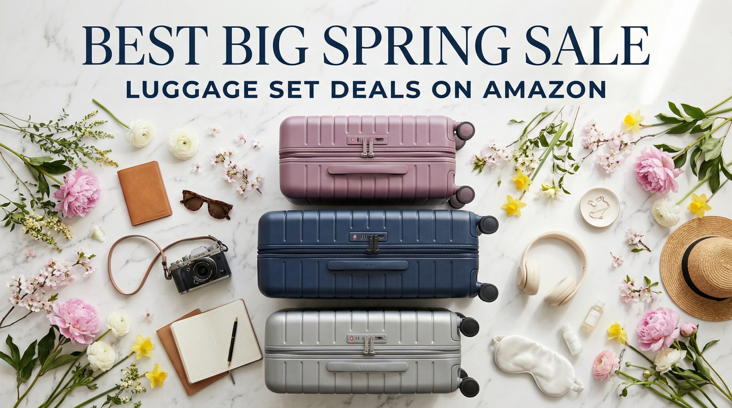 Best Big Spring Sale Luggage Set Deals on Amazon
