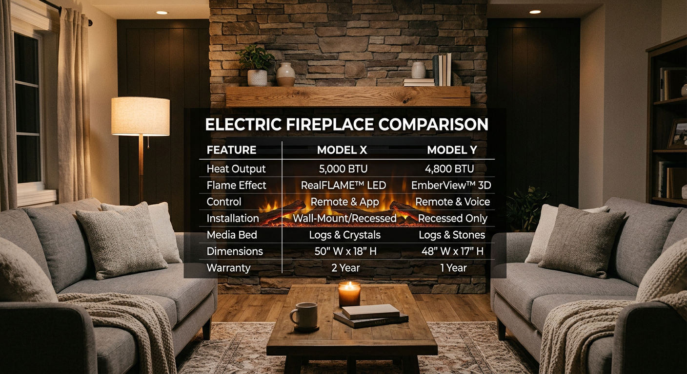 best electric fireplace inserts