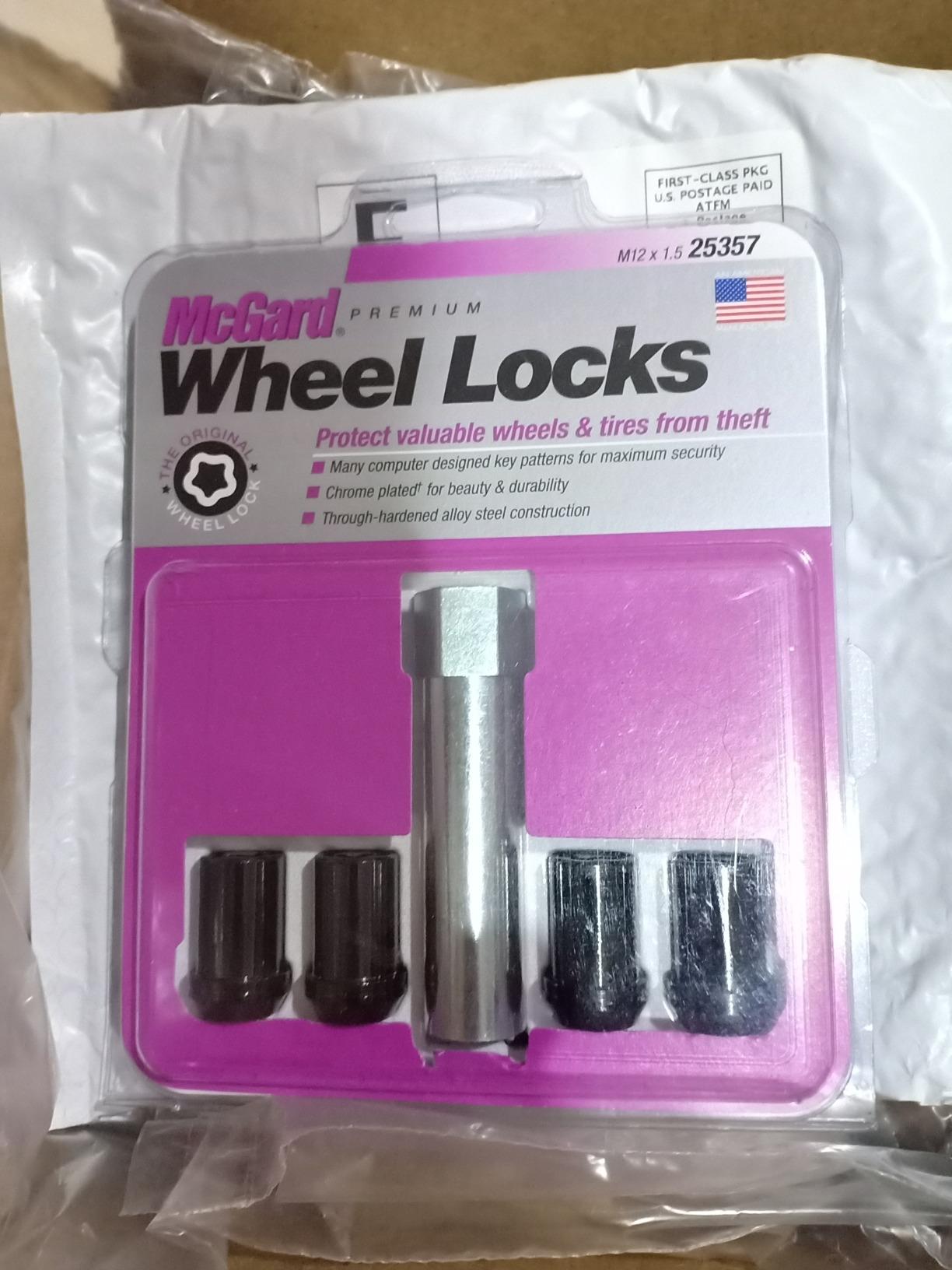 McGard 25357 Tuner Style Cone Seat Wheel Locks Black (M12 x 1.5 Thread Size) - Set of 4, 4 Locks / 1 Key customer photo 2