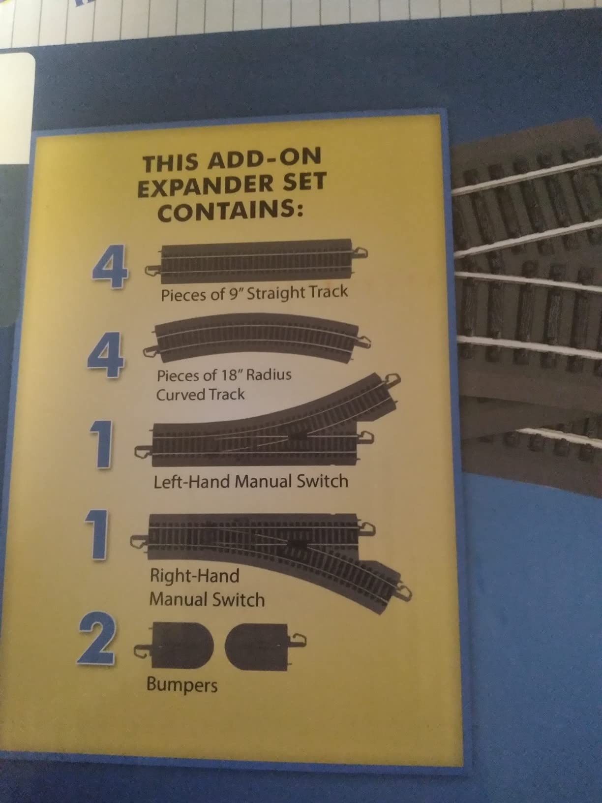 Bachmann Trains - Snap-Fit E-Z TRACK LAYOUT EXPANDER SET - STEEL ALLOY Rail With Black Roadbed - HO Scale customer photo 3