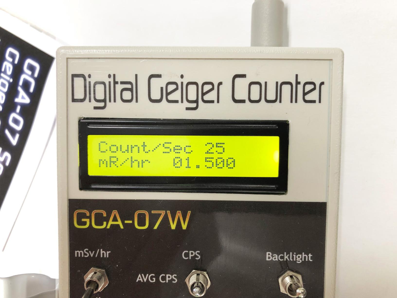 Geiger Counter - Digital - Professional - Model # GCA-07W External Wand Probe - ANSI N323A Certification Ready- 0.001 mR/hr Resolution - 1000 mR/hr Range customer photo 2