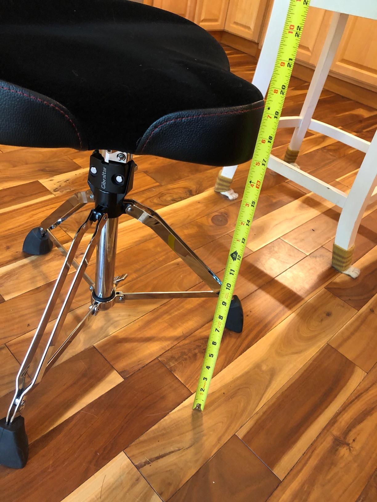 Gibraltar Drum Throne with Adjustable Height Motorcycle Seat & Backrest (9608MB) customer photo 1