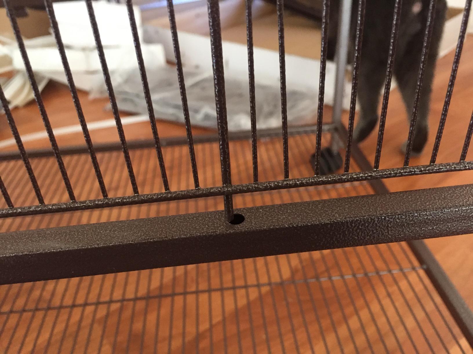 Prevue Pet Products Rolling Small Animal Cage - Ideal for Rats, Chinchillas, Ferrets, Guinea Pigs, Chew-Proof Critter House, Easy to Clean - Earthtone Dusted Rose Hammertone Finish customer photo 2