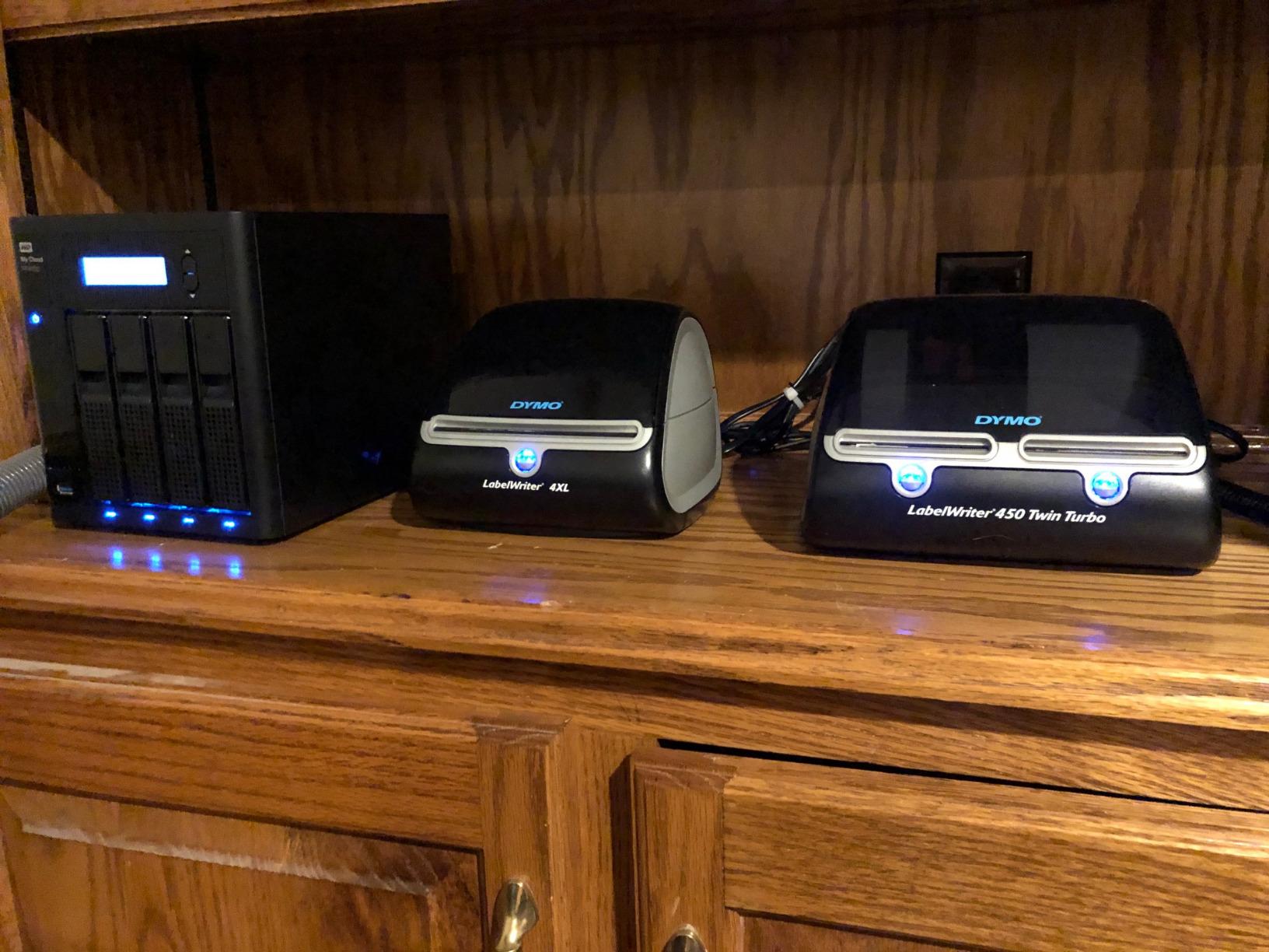 DYMO LabelWriter 450 Twin Turbo, Direct Thermal Printer - Fast Printing, Home & Office Organization, Great for Labeling, Filing, Shipping, Mailing, Barcodes, and More customer photo 1