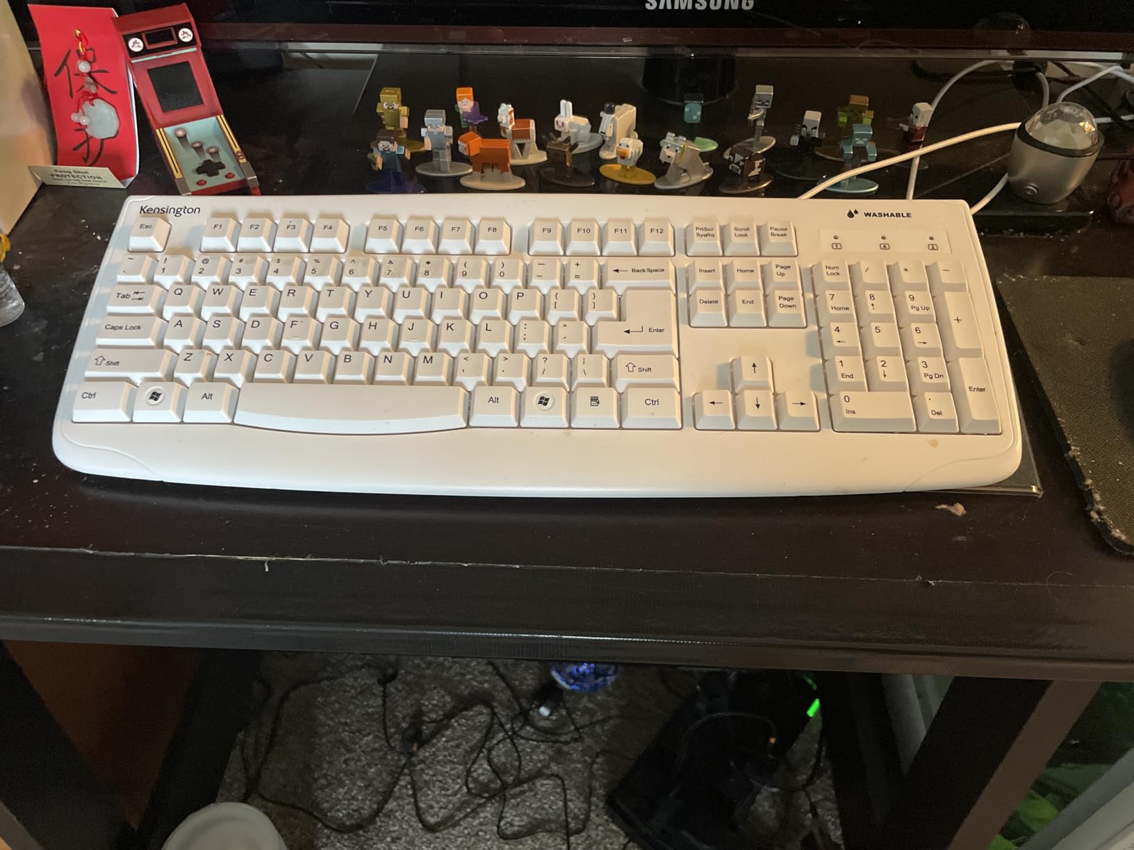 Kensington Pro Fit USB Washable Keyboard - Waterproof & Spill‑Resistant Design, Fully Submersible for Easy Cleaning, Quiet Keys, Plug‑and‑Play USB Connection - White (K64406US) customer photo 1