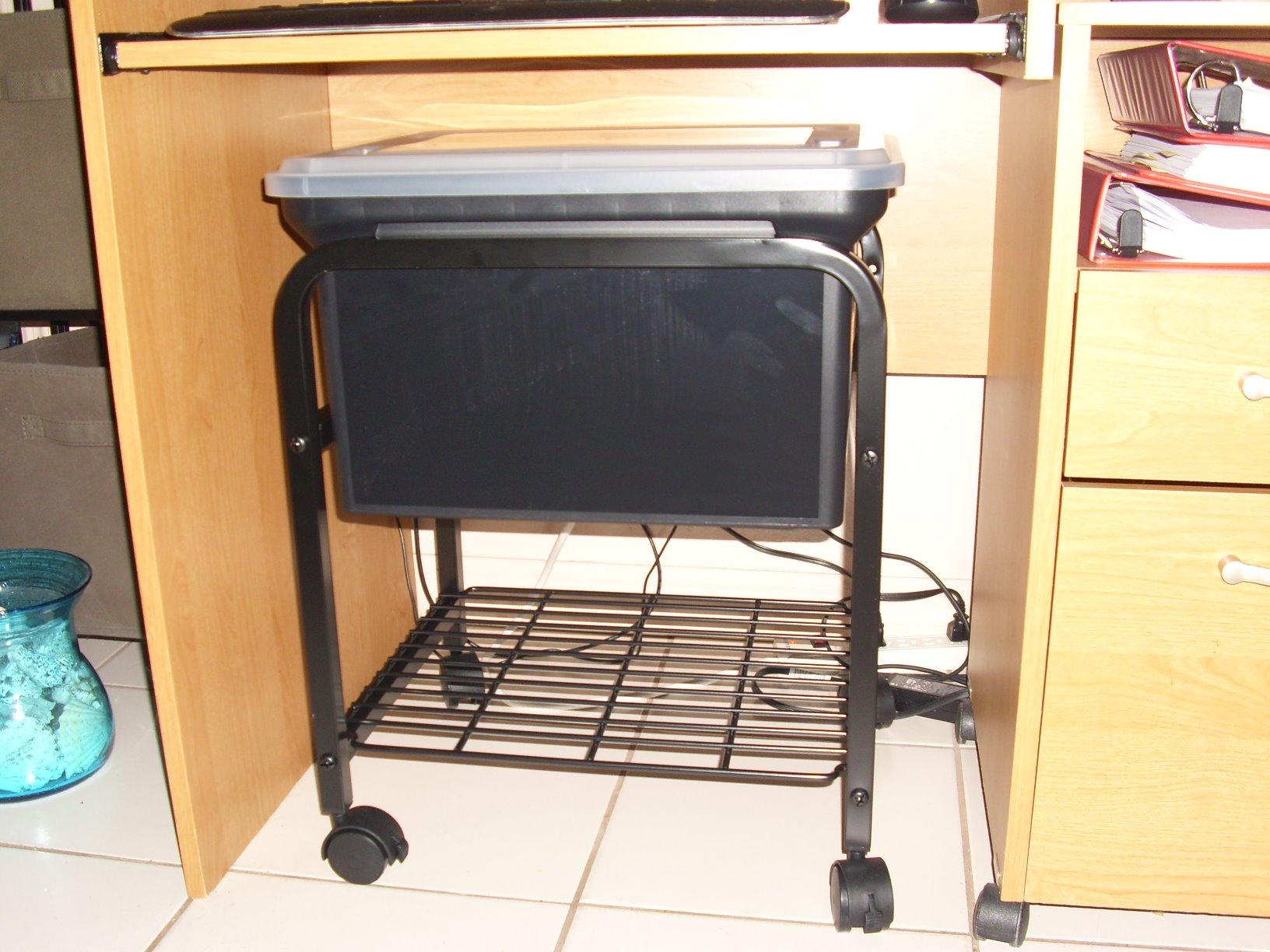Advantus Hanging Rolling File Cart with Clear Lid, 15-5/8 in. x 18 in. x 25-5/8 in., Black customer photo 1