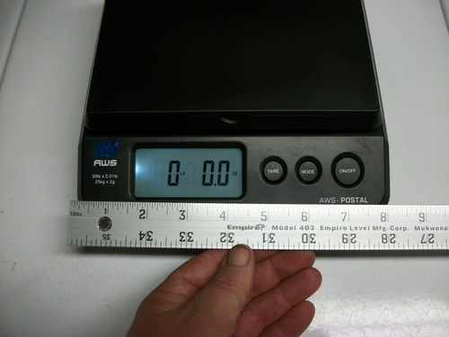 American Weigh Scales Digital Shipping Postal Scale, Package Postage Scale, Backlit LCD Screen, 55lbs x 0.01lbs (Black), PS-25 customer photo 1