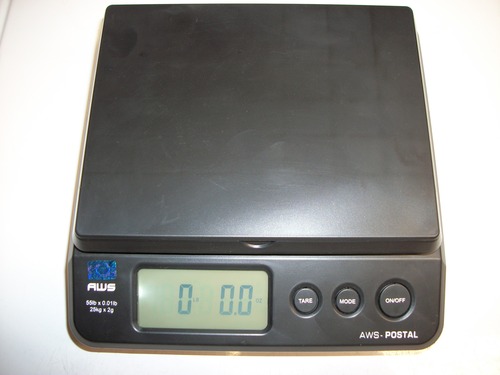 American Weigh Scales Digital Shipping Postal Scale, Package Postage Scale, Backlit LCD Screen, 55lbs x 0.01lbs (Black), PS-25 customer photo 2
