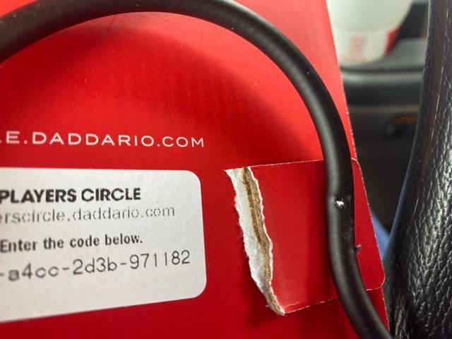 D'Addario American Stage Guitar Cable - Made in the USA - 15 Feet - Straight Ends customer photo 1