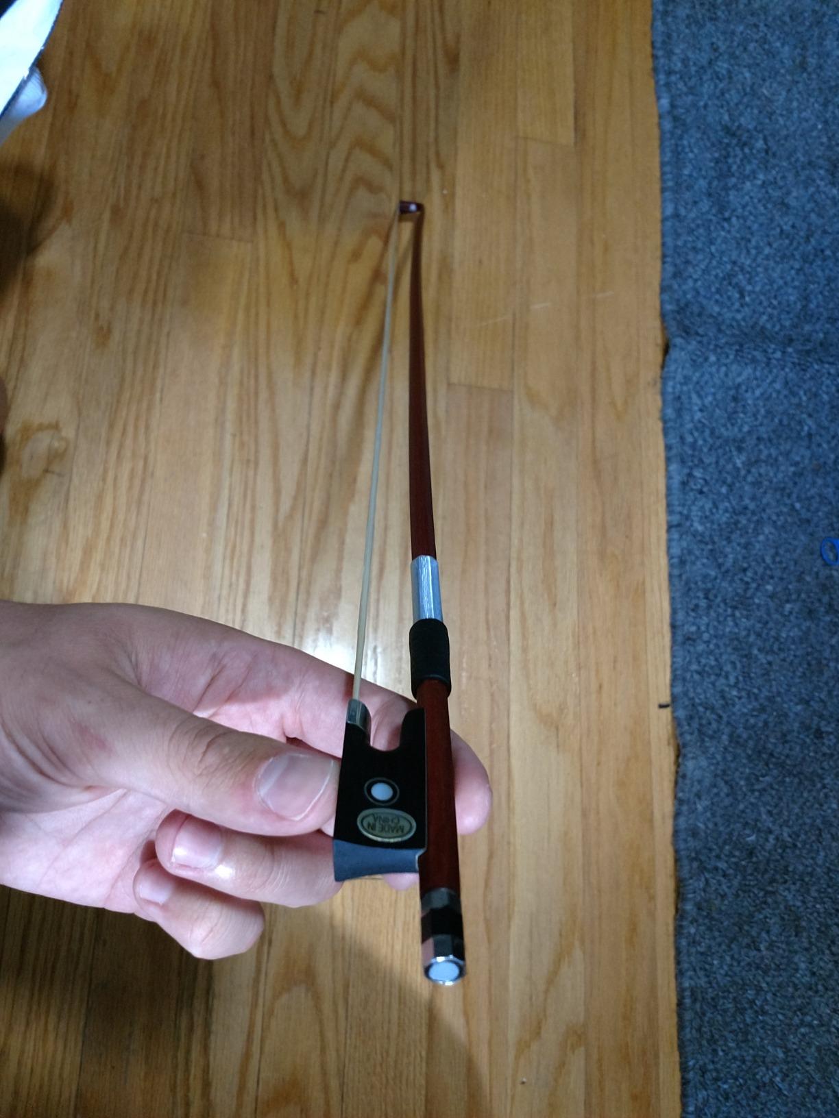ADM 4/4 Full Size Student Violin Bow, Well Balanced Handmade Brazilwood Bow with Horsehair customer photo 1