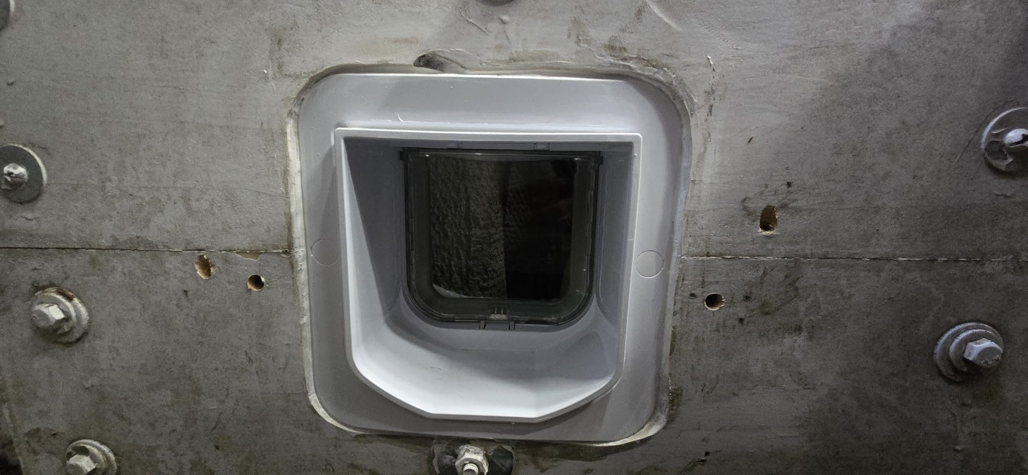 SureFlap DualScan Microchip Cat Door - Door Opening is 4 3/4 inches H x 5 5/8 inches W customer photo 1