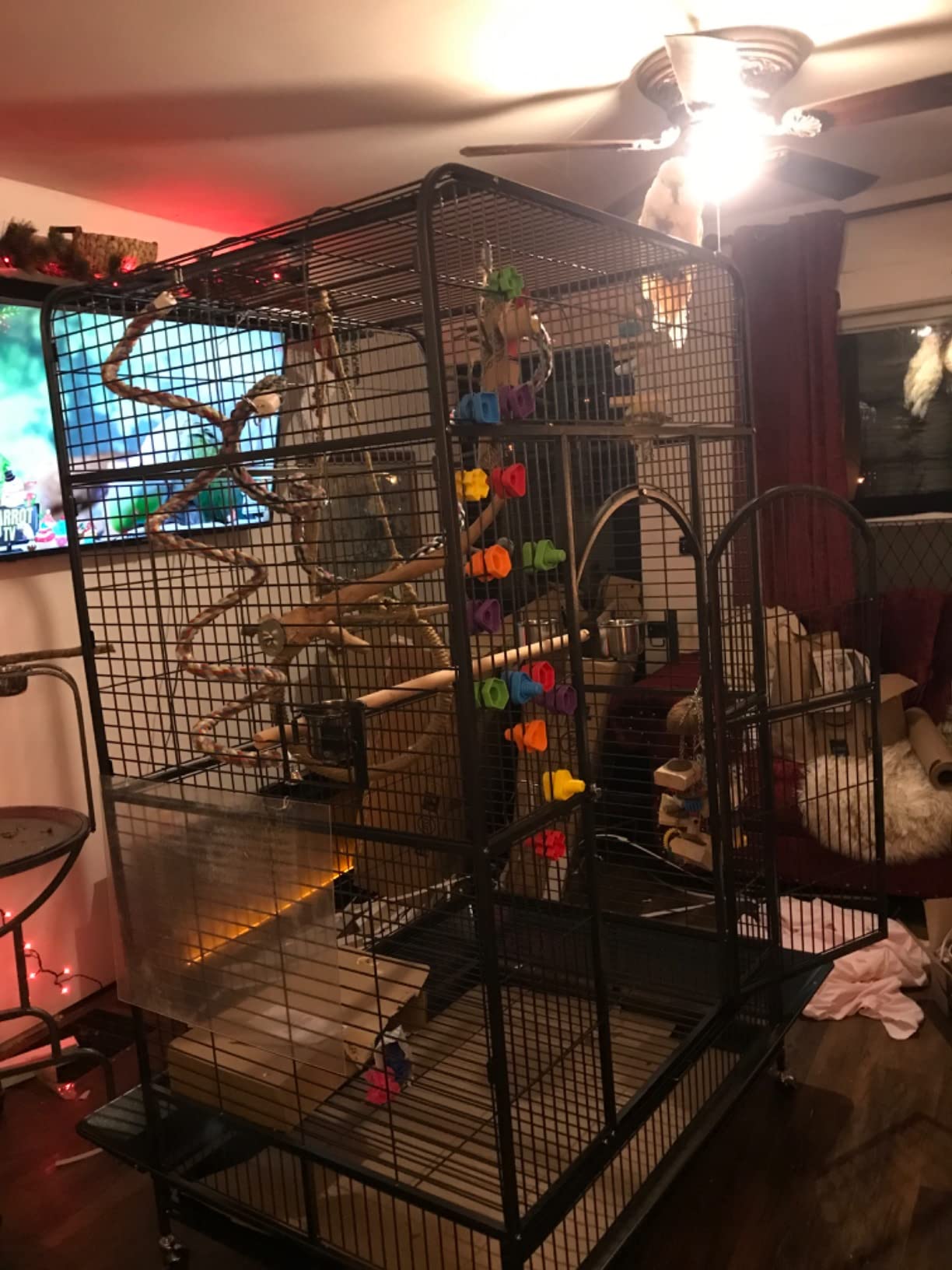 Prevue Pet Products Empire Bird Cage, X-Large, Black Hammertone,46