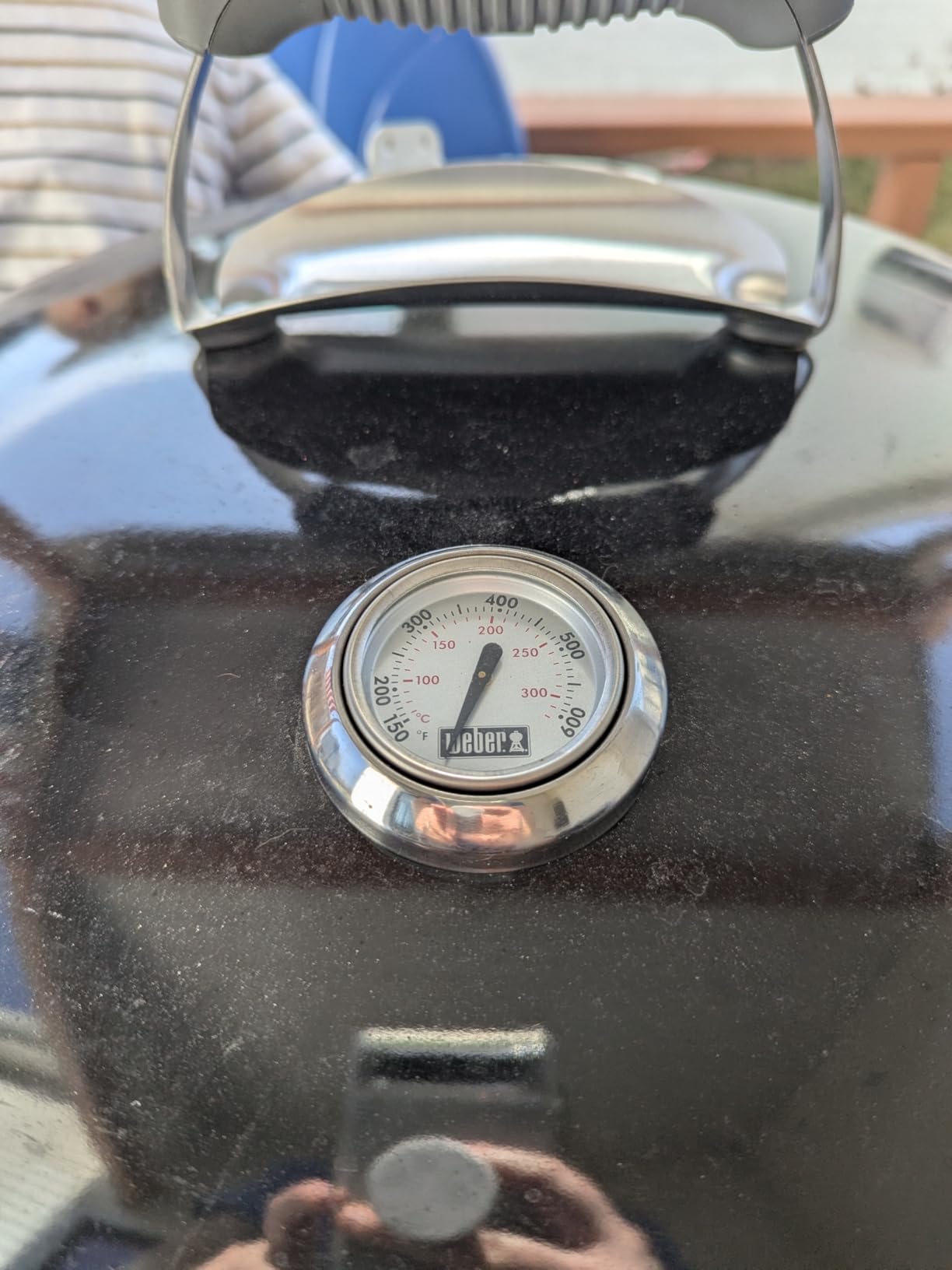 Weber Original Kettle Premium Charcoal Grill, 22-Inch, Black - Outdoor BBQ Grill with Built-In Thermometer, Heat Control Dampers & One-Touch™ Cleaning System customer photo 2
