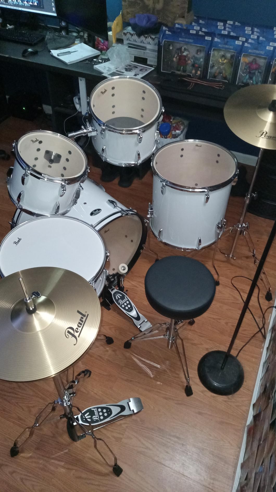 Pearl Roadshow Drum Set 5-Piece Complete Kit with Cymbals and Stands, Jet Black (RS525SC/C31) customer photo 2