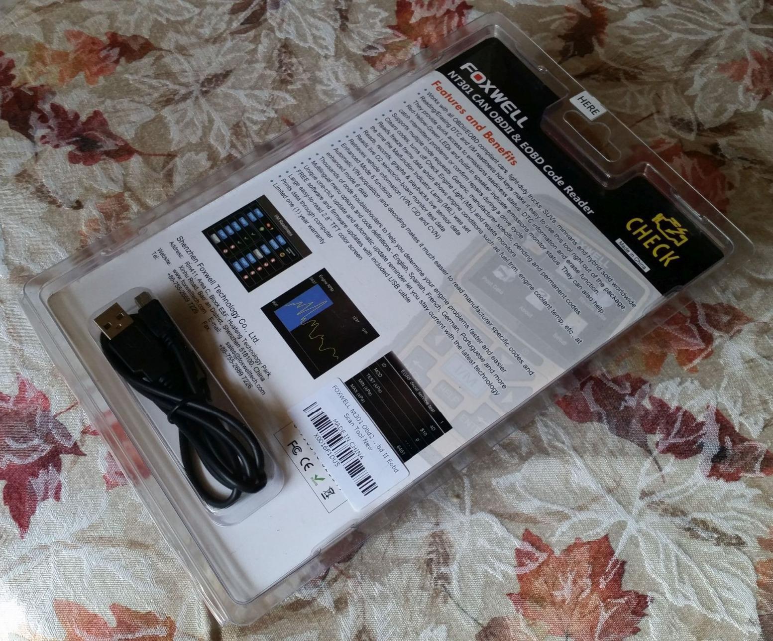 FOXWELL NT301 OBD2 Scanner Live Data Professional Mechanic OBDII Diagnostic Code Reader Tool customer photo 1