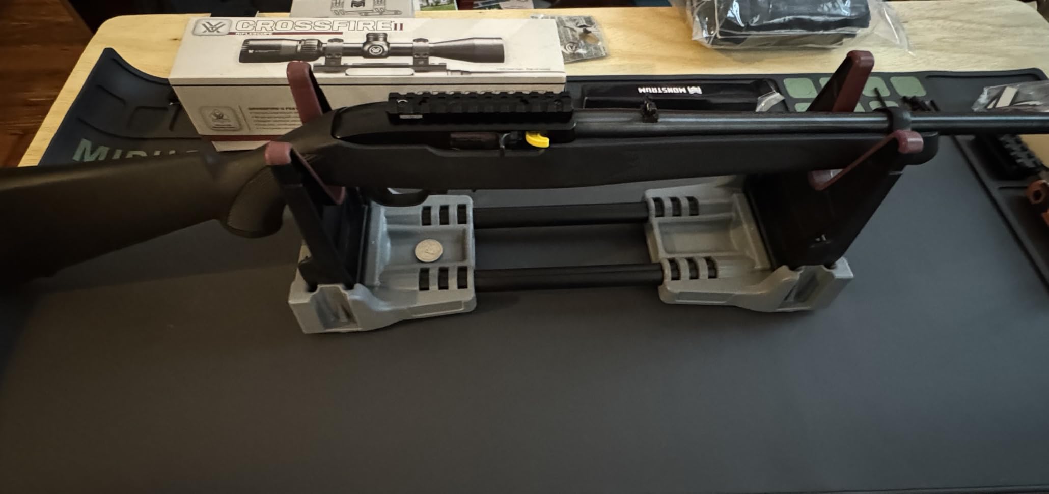 Tipton Compact Range Vise with Folding Forks and Non-Marring Cradle for Easy Transport, Firearm Cleaning and Maintenance customer photo 1