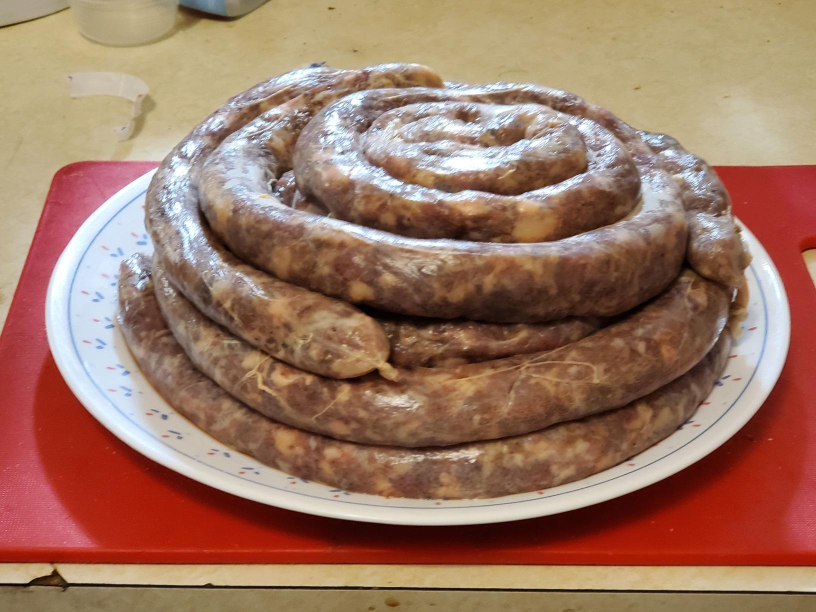 Hakka 25 Lb/12 L Sausage Stuffer 2 Speed Stainless Steel Vertical Sausage Maker customer photo 1