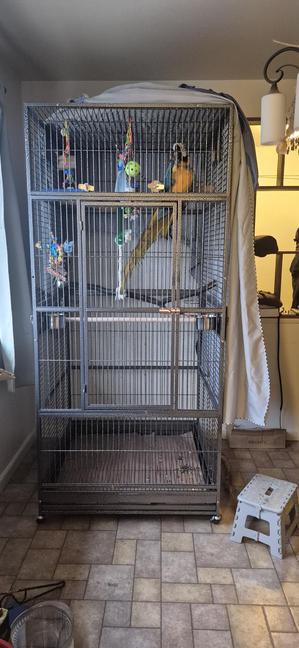 XXL Large Bird Flight Cage Parrot Aviary H80xw35.5xd35.5 customer photo 1