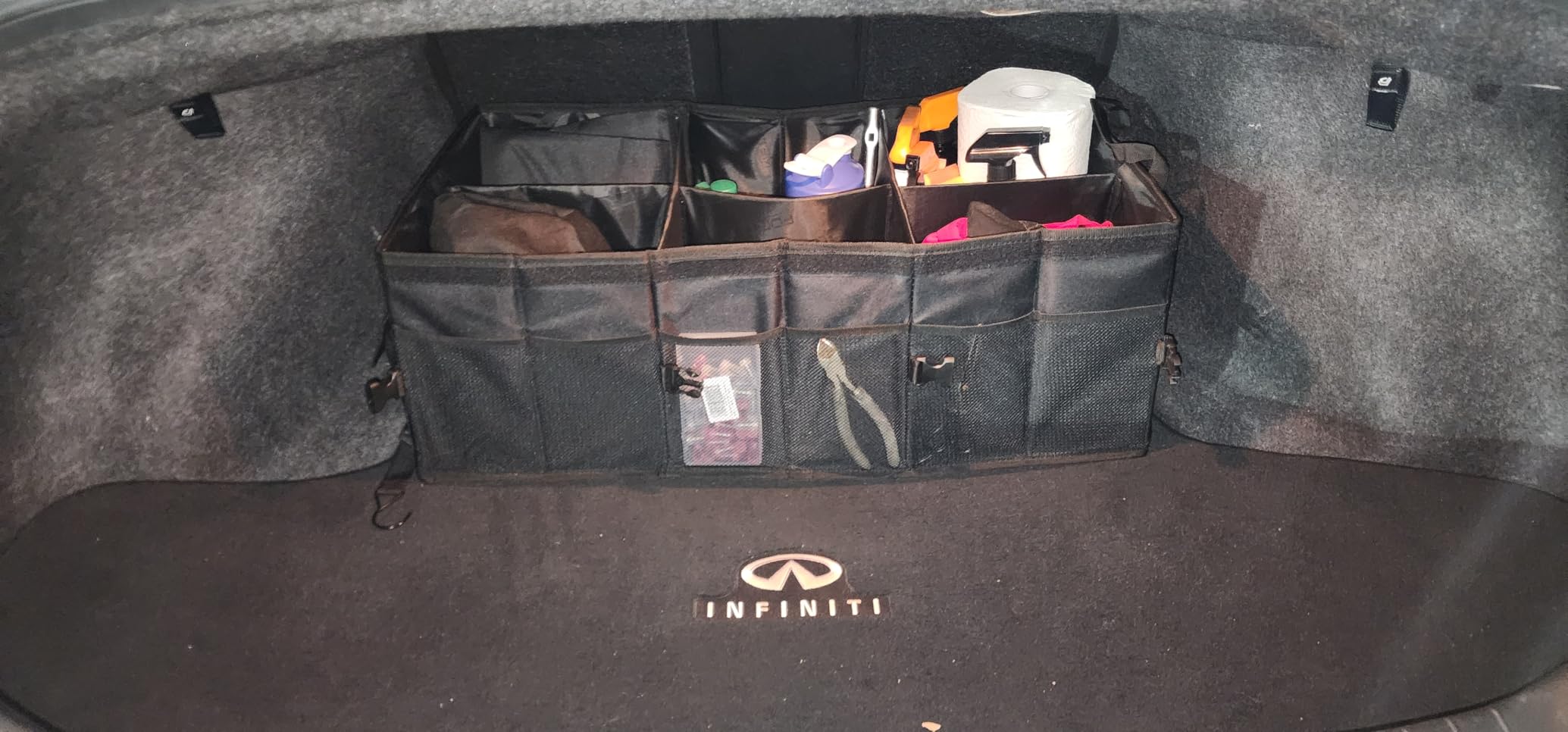 FORTEM Trunk Organizer For SUV Car Trunk Organizer, Foldable Storage, 600D Oxford, Non Slip Bottom, Straps, Soft Cover (50L) customer photo 2