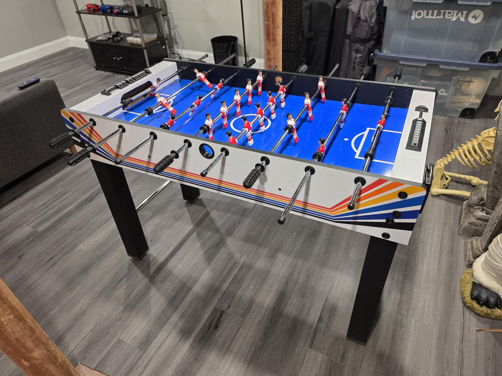 Best Choice Products 48in Foosball Table for Kids and Adults, Game Room Arcade Soccer Game Table w/ 2 Balls, 2 Cup Holders, Ergonomic Handles, Chrome Finished Metal Bars customer photo 1