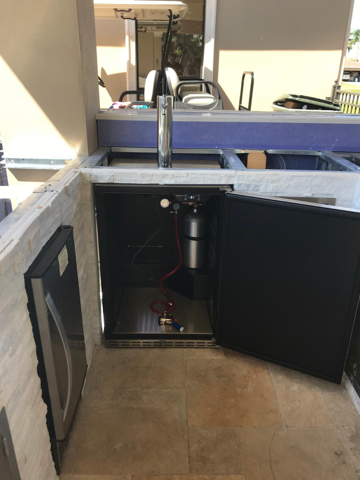 Full Size Built-In Black Stainless Steel Kegerator customer photo 1