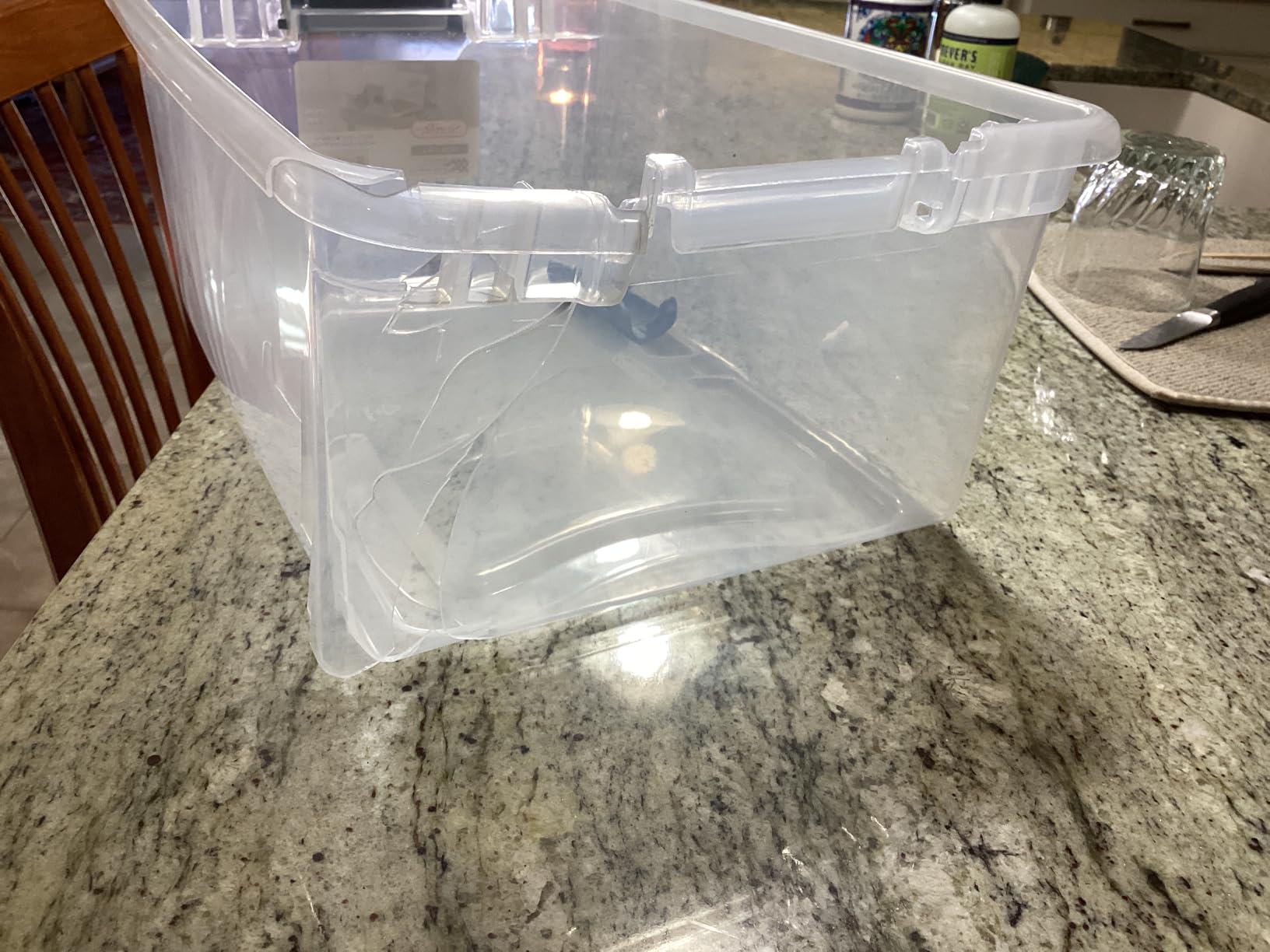 Sterilite 4-Pack 56 Quart Wheeled Latching Box, Underbed Clear Plastic Storage Organizer - Under Bed Rolling Container Bin with Lid and Wheels customer photo 2