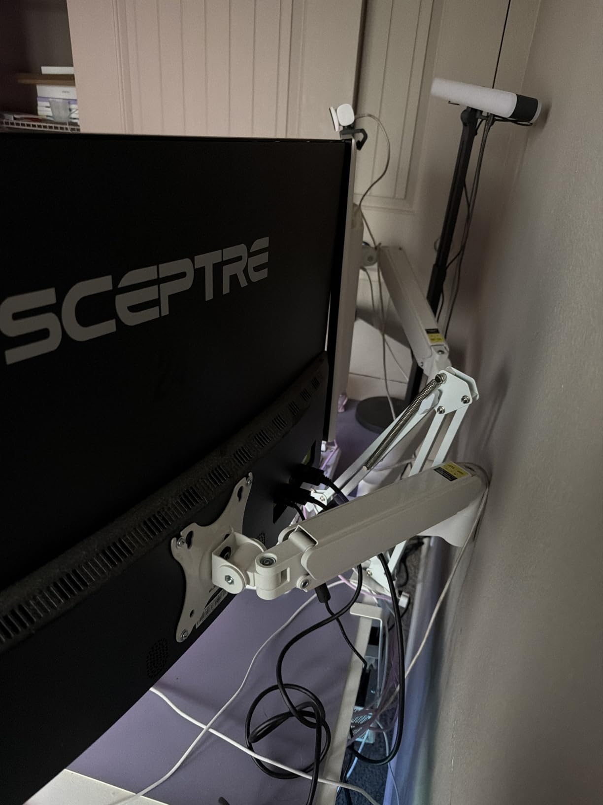 VIVO Dual Monitor Stand, Fully Adjustable Arms for 17 to 32 inch Screens, Mechanical Articulating Desk Mount, Gaming and Office Setups customer photo 2