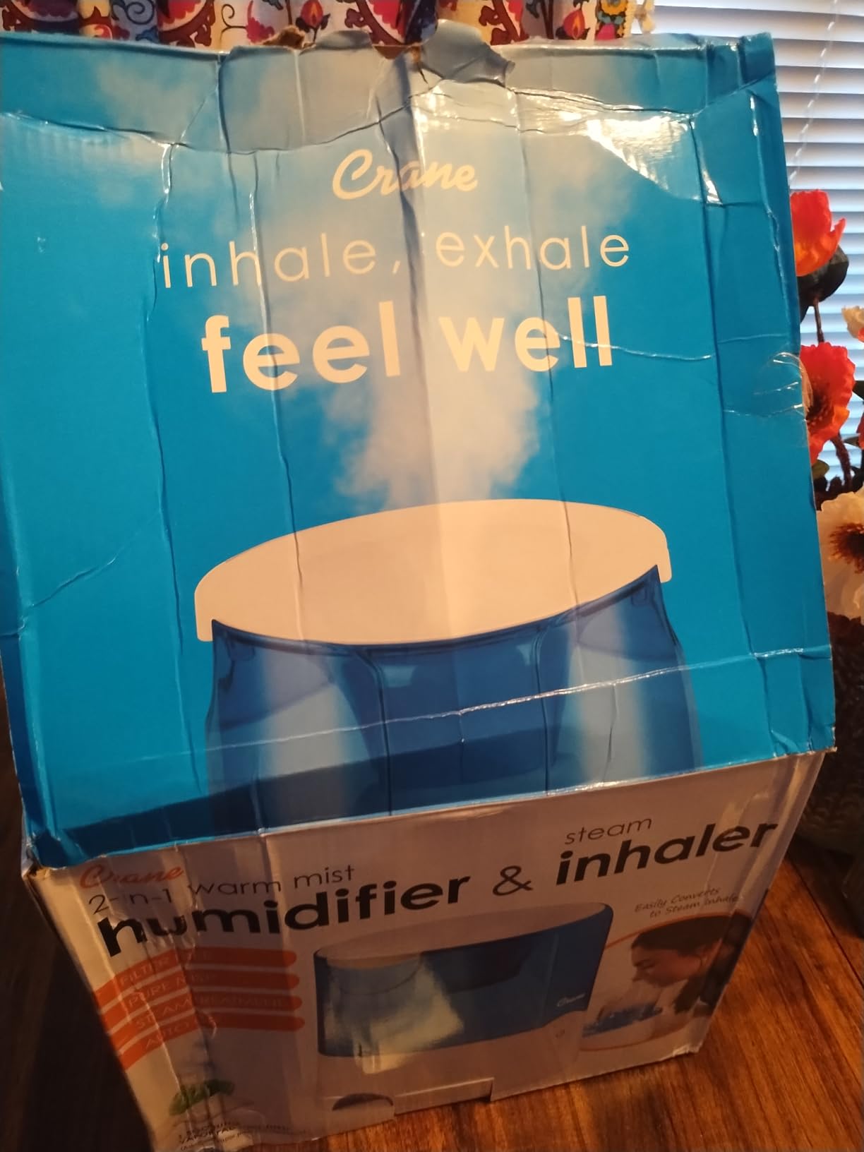 Crane Steam Inhaler & Warm Mist Humidifier, FSA Eligible, Ideal Humidifier for Bedroom, Sinus Inhaler, Vaporizer HSA customer photo 2