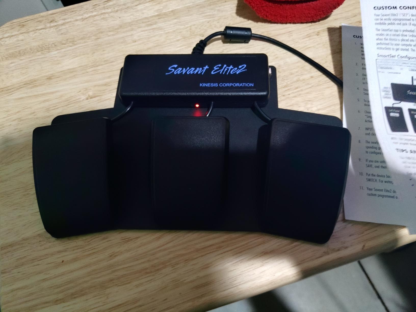 KINESIS Savant Elite2 Programmable USB Dual Pedal Foot Switch with Extra Jack (FP20AJ) customer photo 1