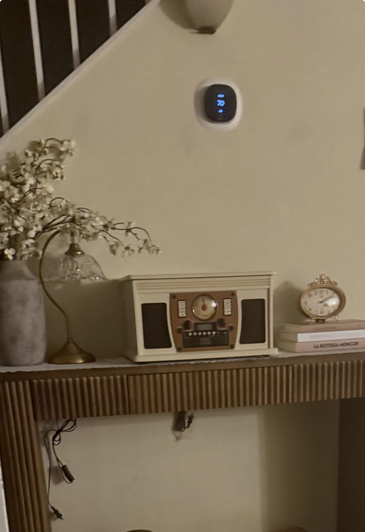 Navigator 8-in-1 Bluetooth Record Player with Built-in Speakers- 3 Speed Turntable, CD Player, Cassette, FM Radio, USB, RCA Out, Headphone Jack, Wireless Music Streaming, Real Wood (Espresso) customer photo 1