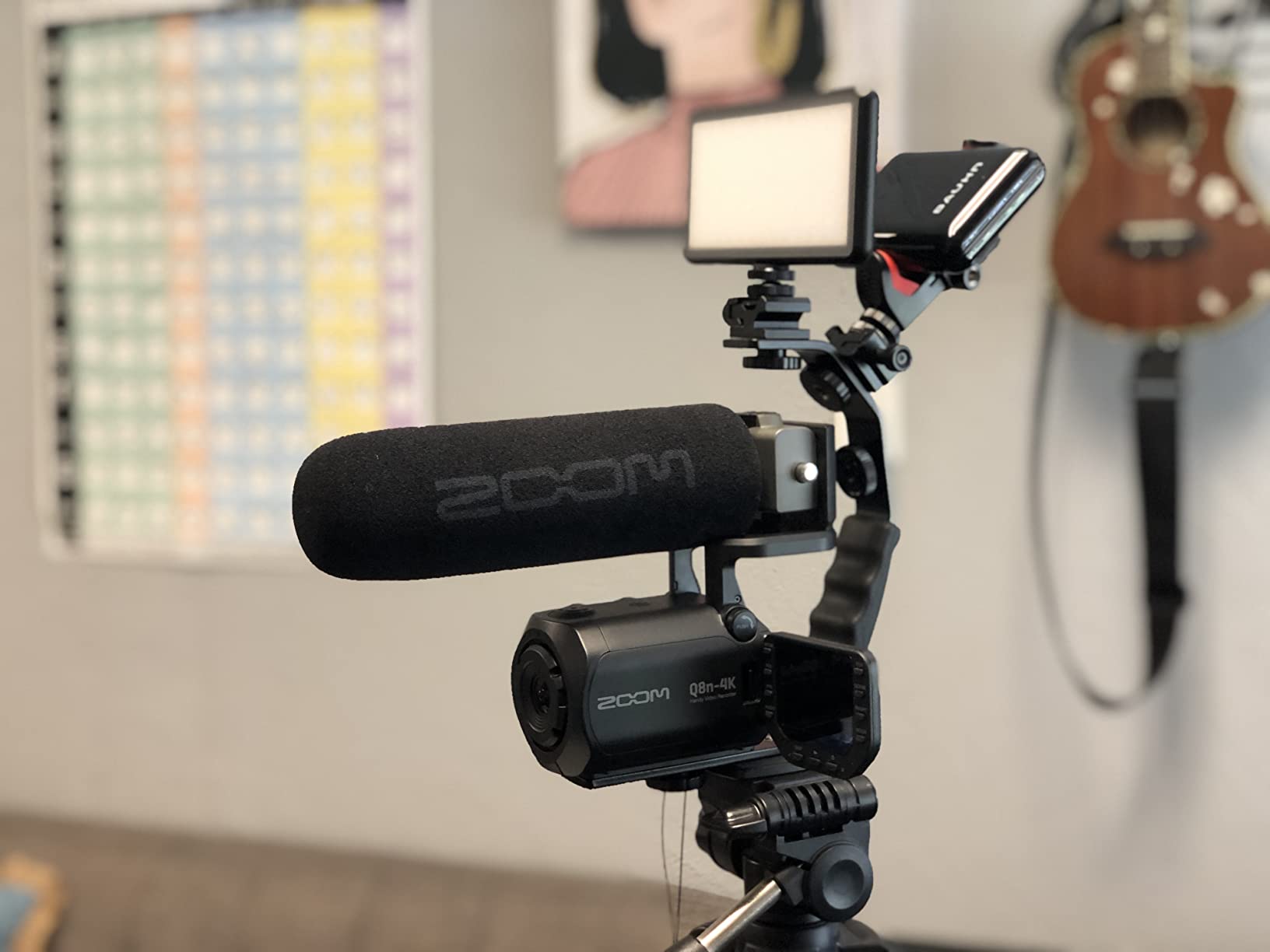 ChromLives Camera L Bracket Mount Video Grip L-Bracket with Dual Flash Cold Shoe Mount 1/4