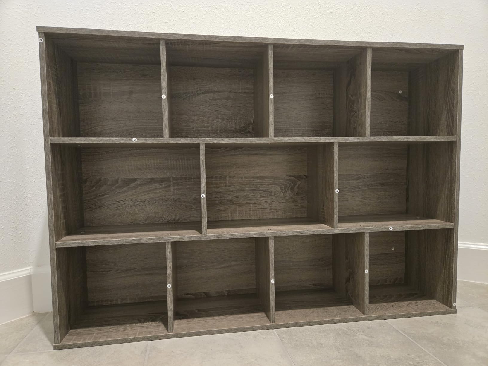 Furinno LUDER Book Shelf, 5-Cube Bookshelf, Reversible Bookcase, White customer photo 2