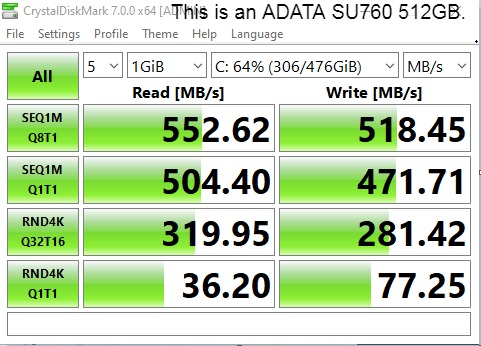 Crucial MX500 1TB 3D NAND SATA 2.5 Inch Internal SSD, up to 560MB/s - CT1000MX500SSD1 customer photo 2